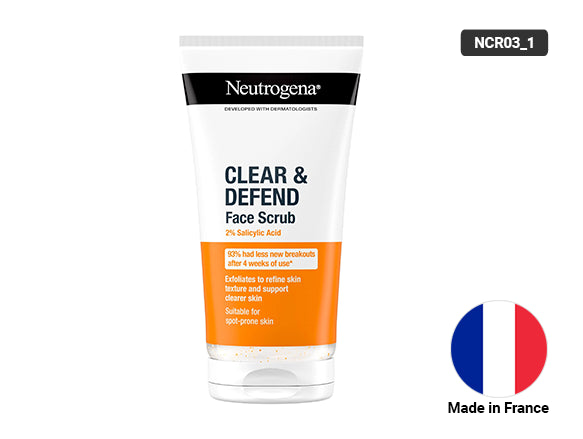 Neutrogena Clear and Defend Face Scrub 2% Salicylic Acid 150ml in Sri Lanka
